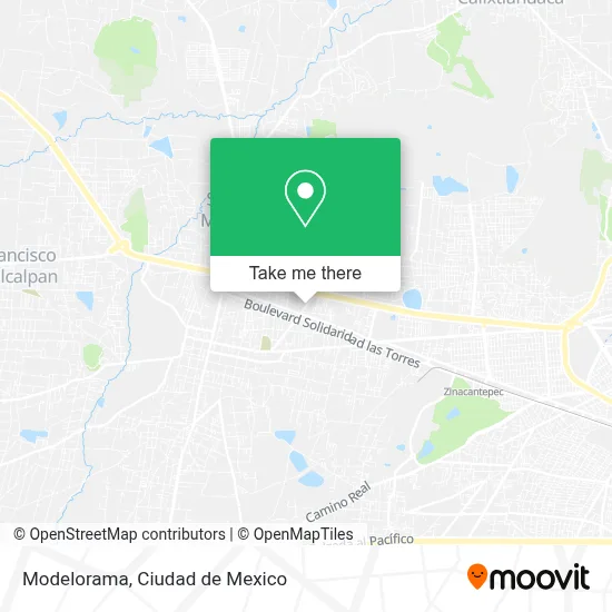 Modelorama map