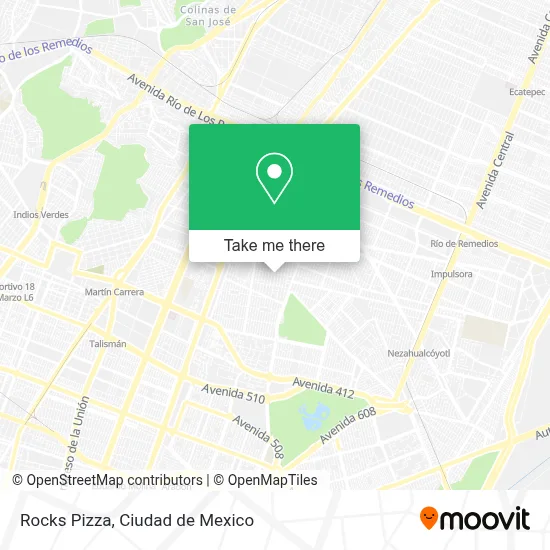 Rocks Pizza map
