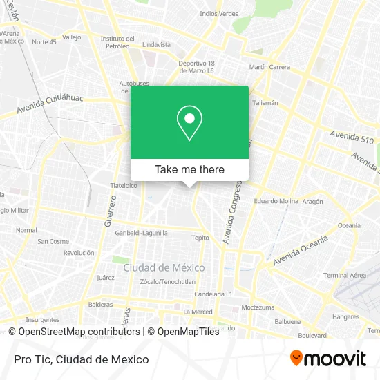 Pro Tic map