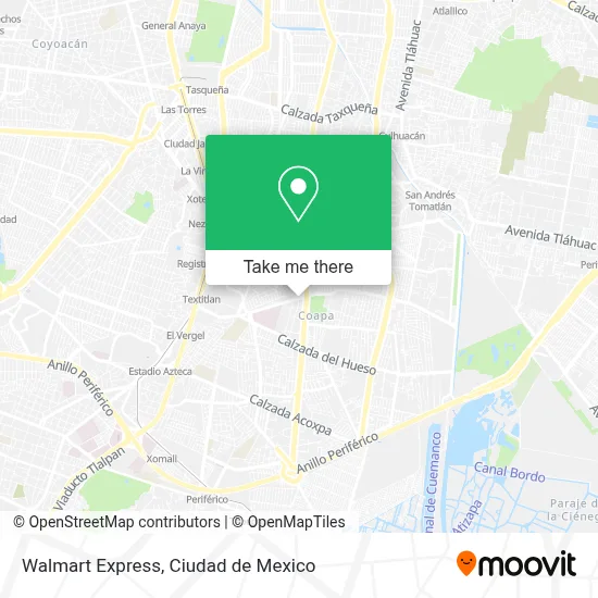 Walmart Express map