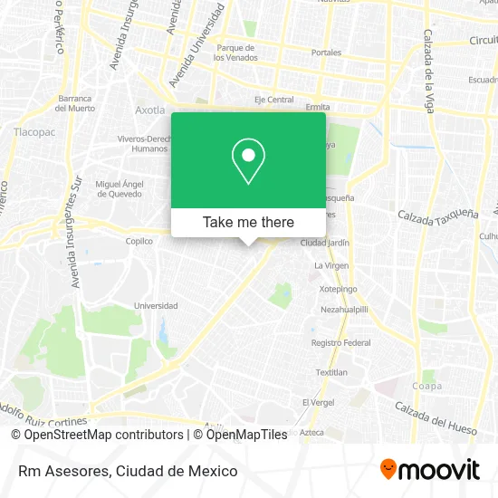 Rm Asesores map