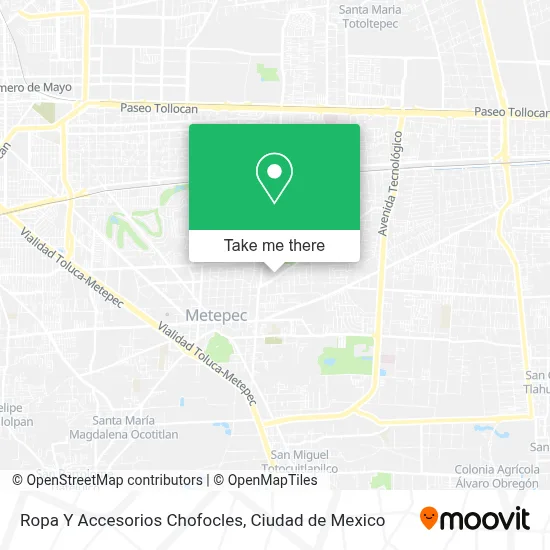Ropa Y Accesorios Chofocles map