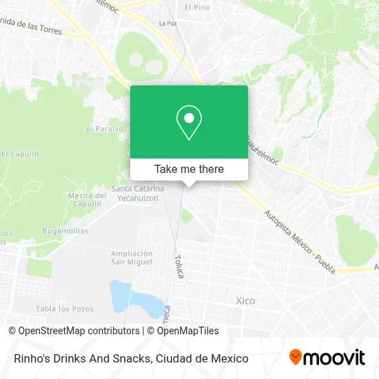Rinho's Drinks And Snacks map