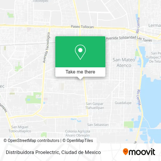 Distribuidora Proelectric map