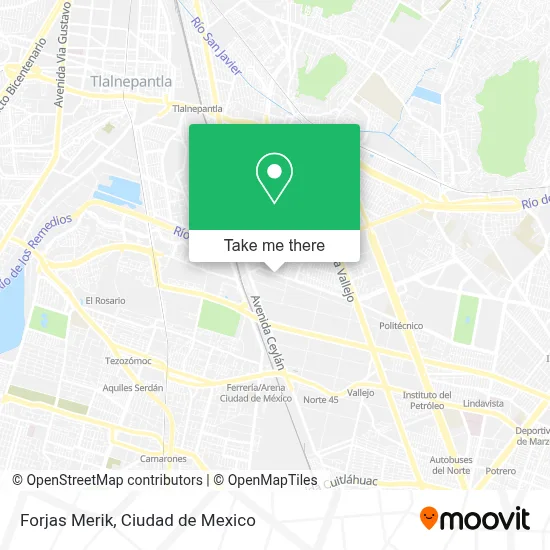 Forjas Merik map