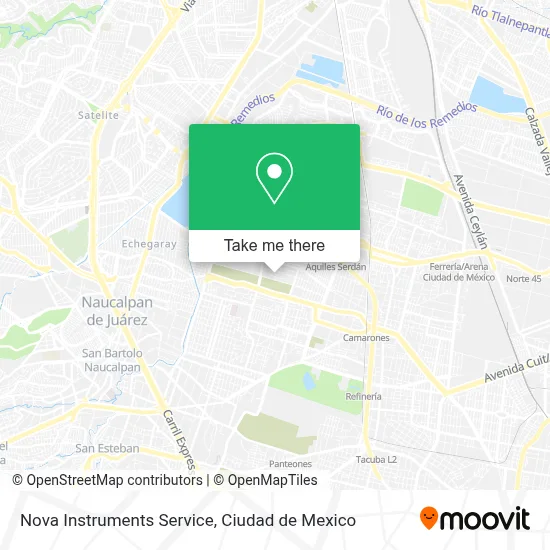 Nova Instruments Service map