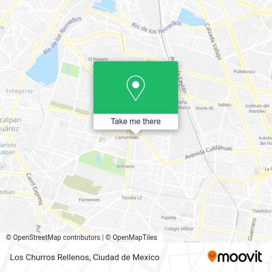 Los Churros Rellenos map