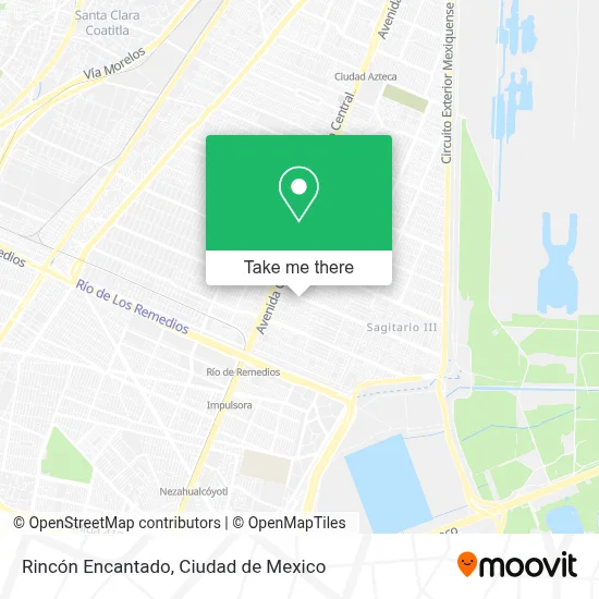 Rincón Encantado map