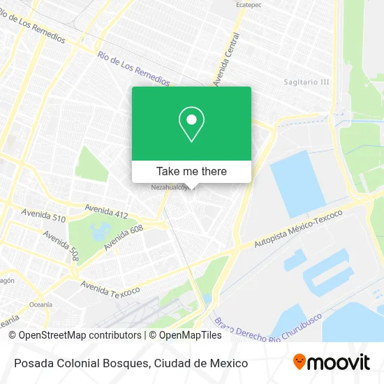 Posada Colonial Bosques map