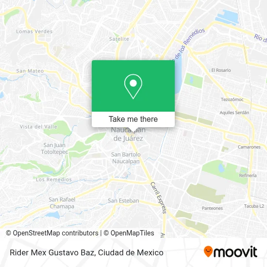 Rider Mex Gustavo Baz map