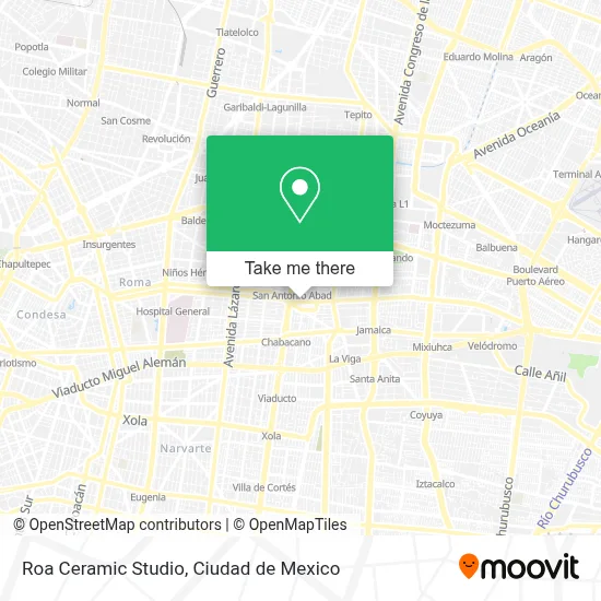 Roa Ceramic Studio map