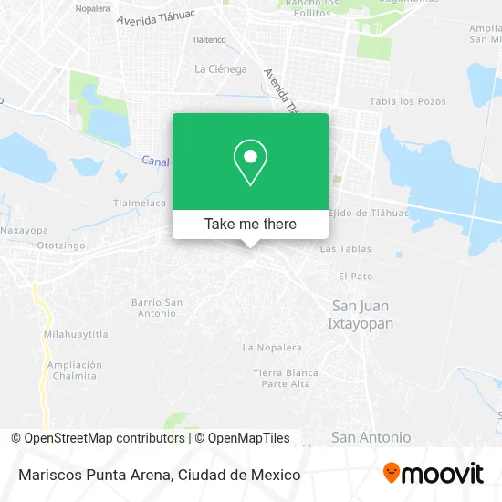 Mariscos Punta Arena map