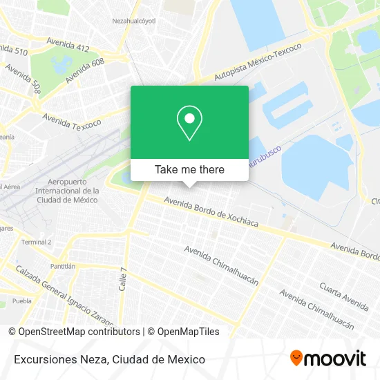 Excursiones Neza map