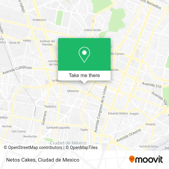 Netos Cakes map