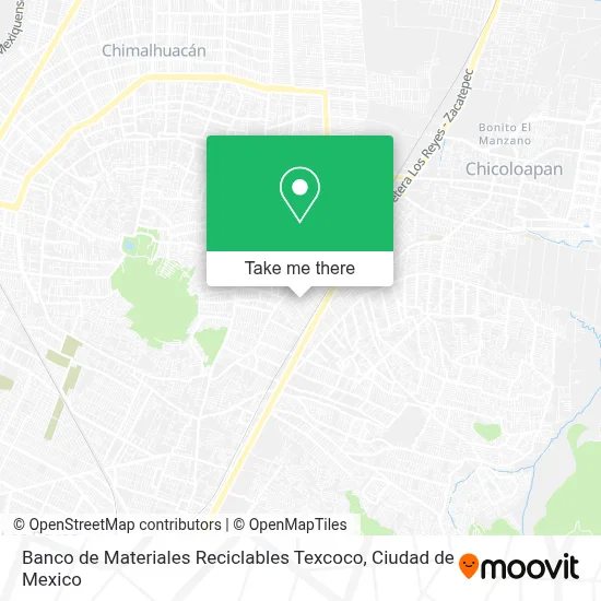 Banco de Materiales Reciclables Texcoco map