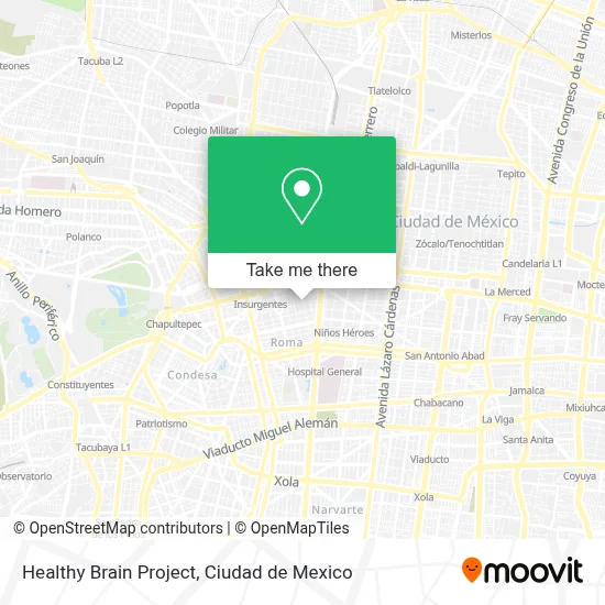 Healthy Brain Project map