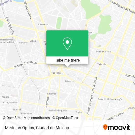 Meridian Optics map