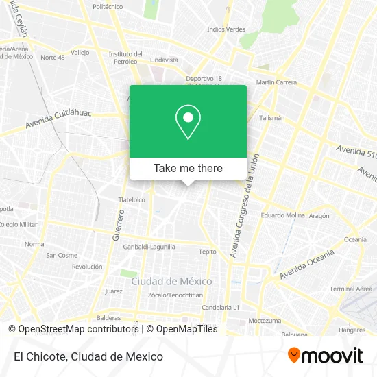 El Chicote map