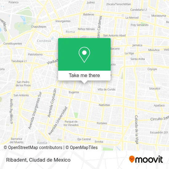 Ribadent map
