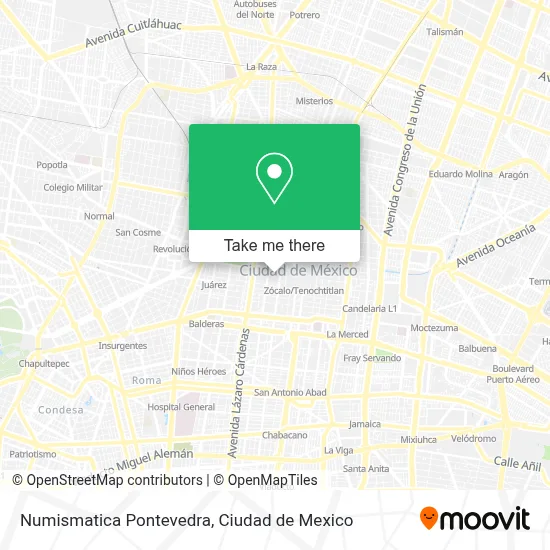 Numismatica Pontevedra map