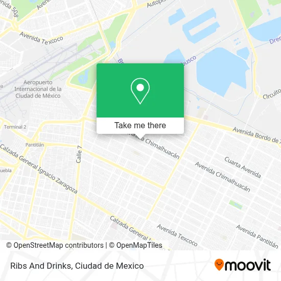 Ribs And Drinks map