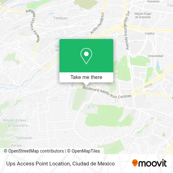 Ups Access Point Location map
