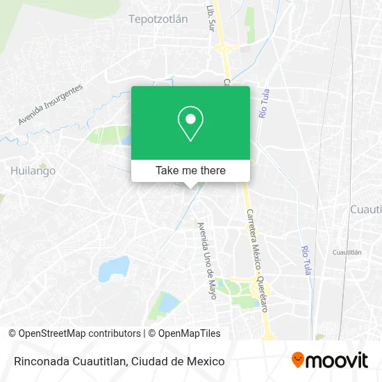 Rinconada Cuautitlan map