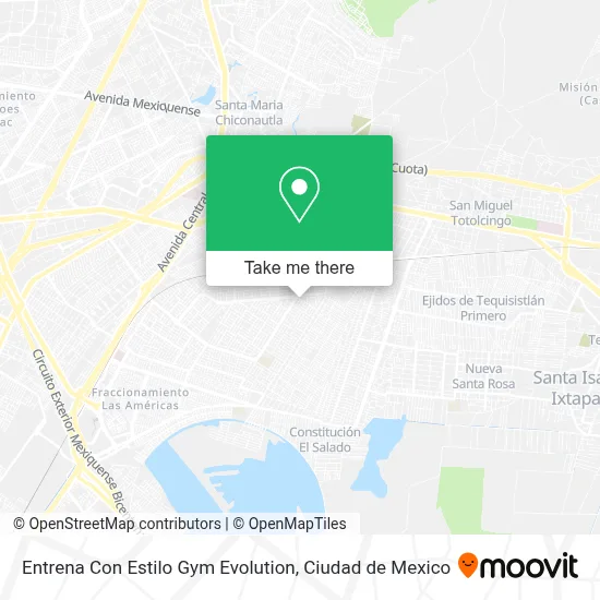 Entrena Con Estilo Gym Evolution map