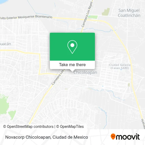 Novacorp Chicoloapan map