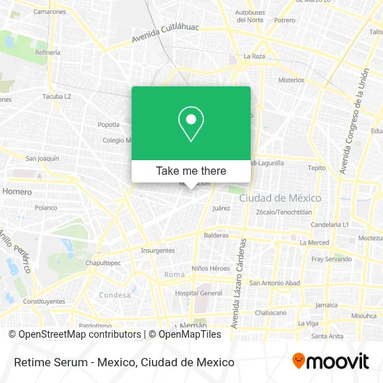 Retime Serum - Mexico map