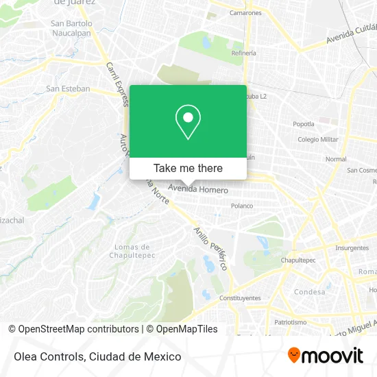 Olea Controls map