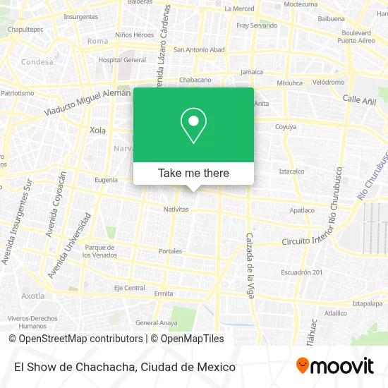 El Show de Chachacha map