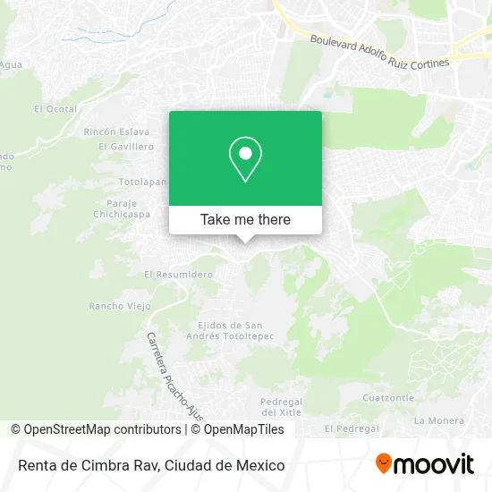 Renta de Cimbra Rav map