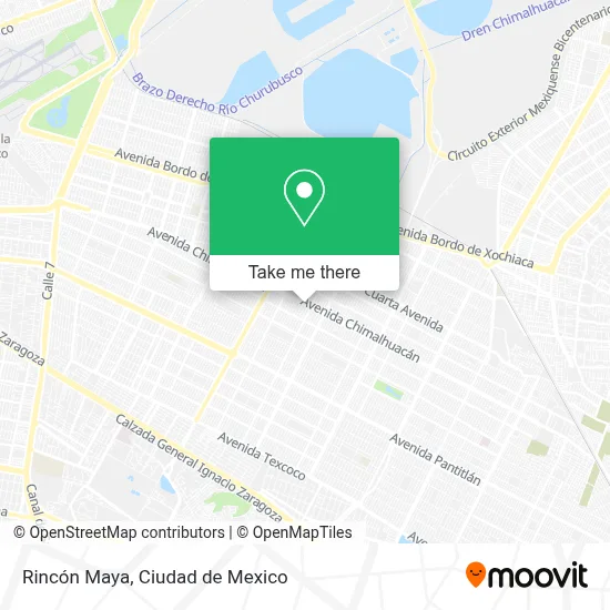 Rincón Maya map