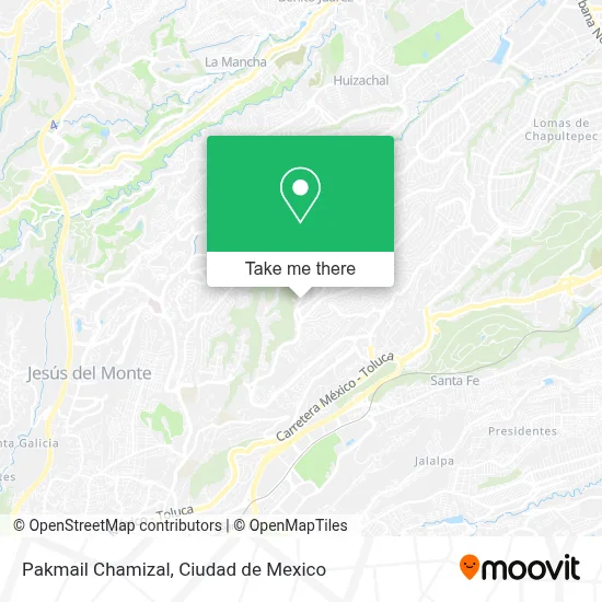 Pakmail Chamizal map
