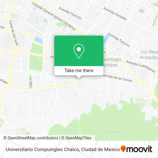 Universitario Compuingles Chalco map