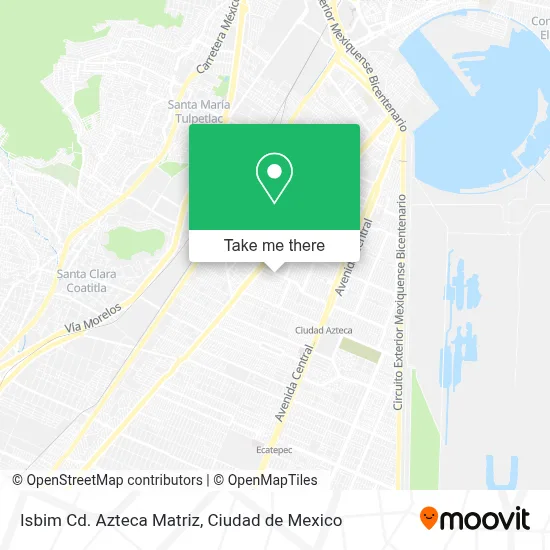 Isbim Cd. Azteca Matriz map