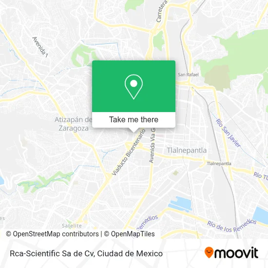 Rca-Scientific Sa de Cv map