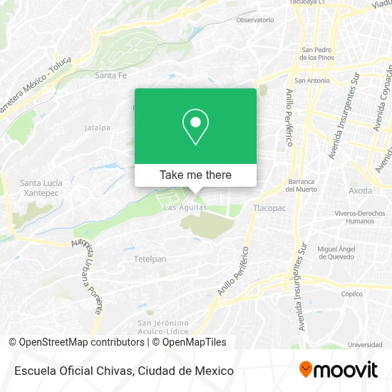 Escuela Oficial Chivas map