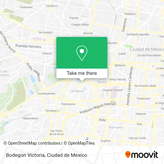 Bodegon Victoria map