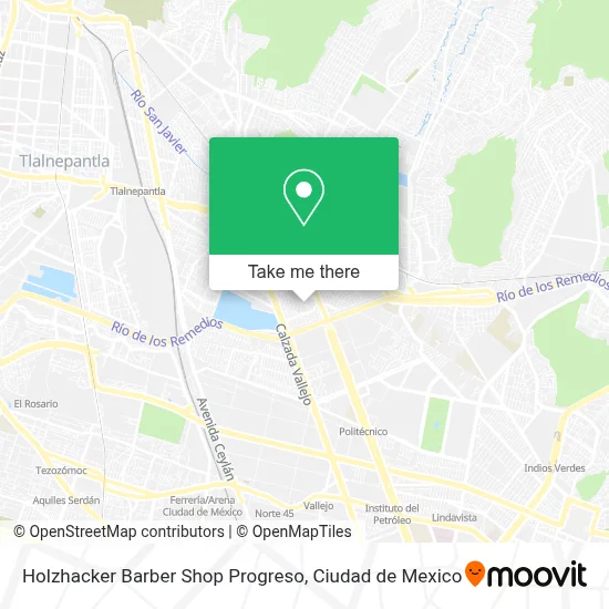 Holzhacker Barber Shop Progreso map