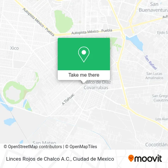 Linces Rojos de Chalco A.C. map