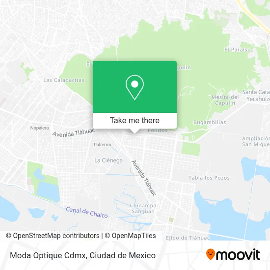 Moda Optique Cdmx map