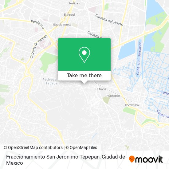 Fraccionamiento San Jeronimo Tepepan map