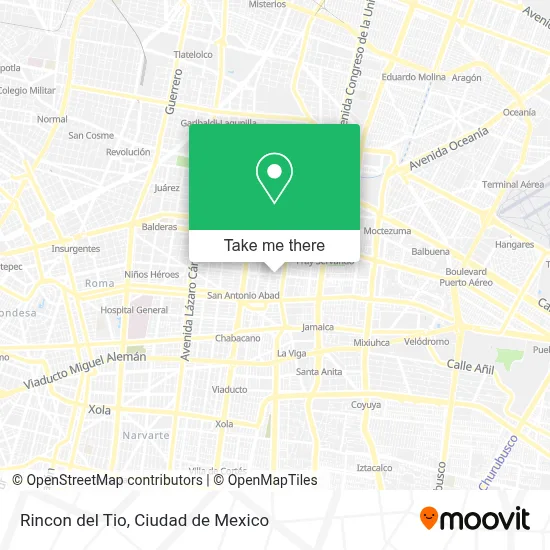 Rincon del Tio map