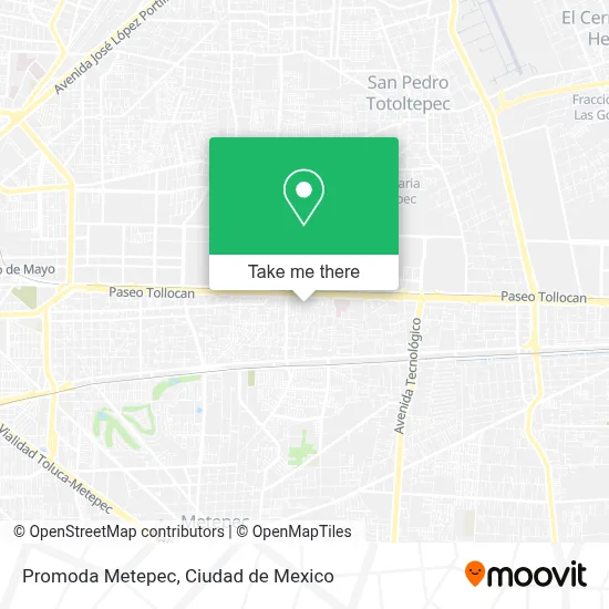 Promoda Metepec map