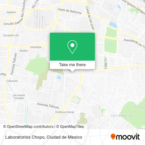 Laboratorios Chopo map