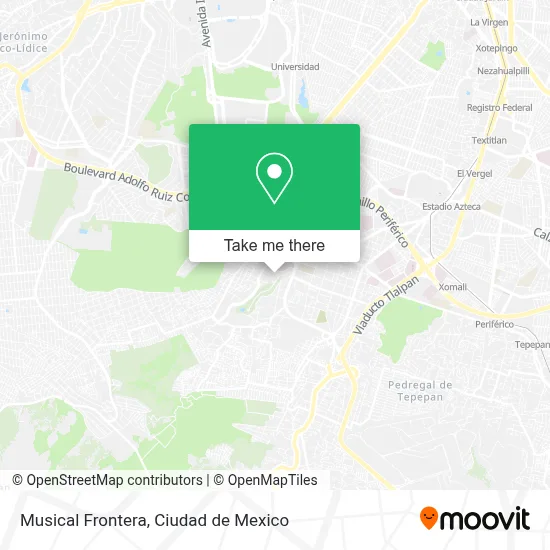 Musical Frontera map