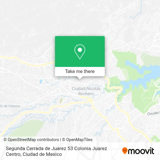 Segunda Cerrada de Juarez 53 Colonia Juarez Centro map