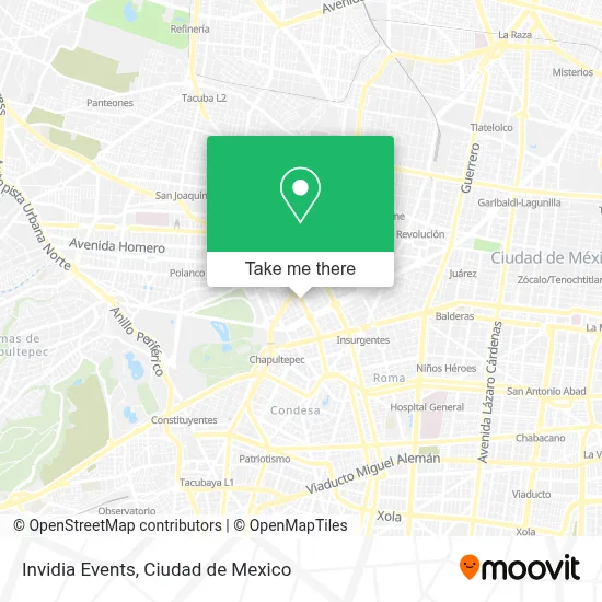 Invidia Events map